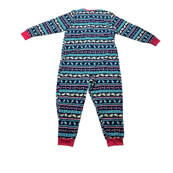 Jammies For Your Families Women's XL One Piece Pajama Set Tacos and Christmas - Picture 3 of 6